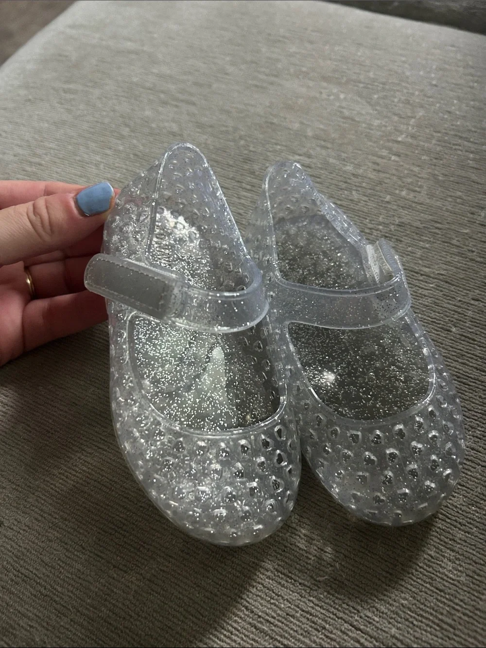 Old Navy Glitter Jelly Sandals
